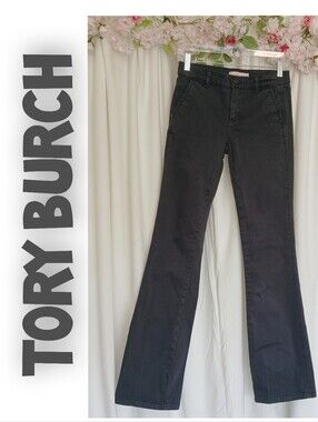 Tory Burch Black Flare & Wide Leg Jeans Size 26